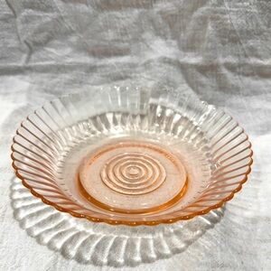 Vintage Pink Depression Glass bowl Petalware Pattern/MacBeth-Evans replacement